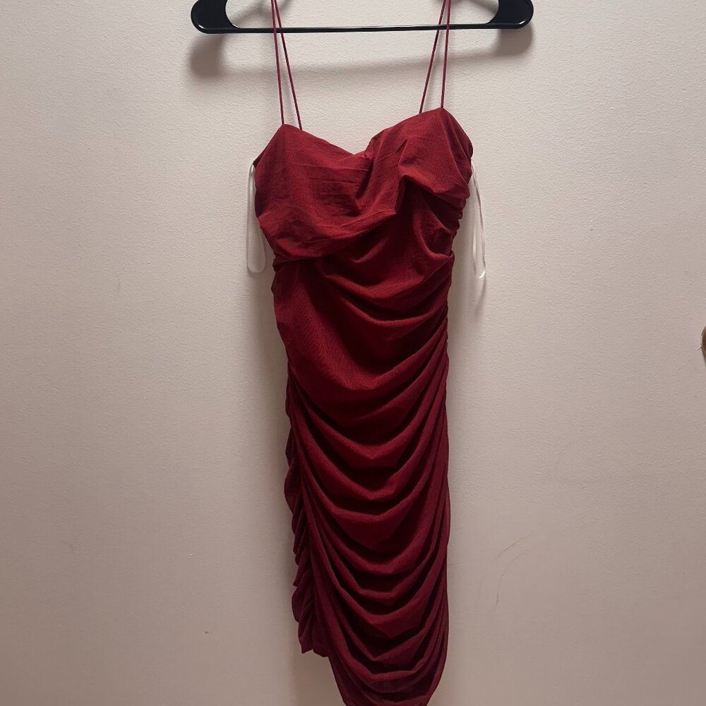 Princess Polly Maroon Mini Dress Size 6